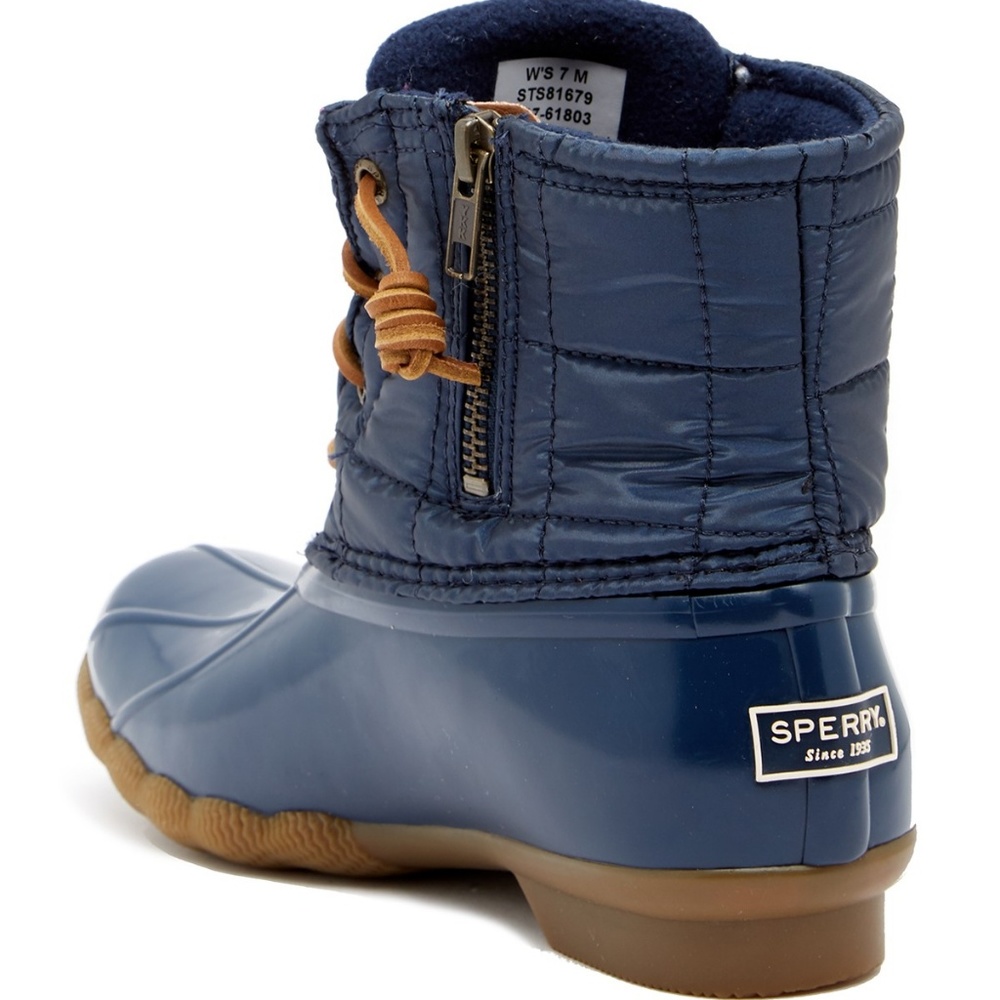 Sperry SaltwaterQuilted Waterproof Boot NWOT Sz 7M